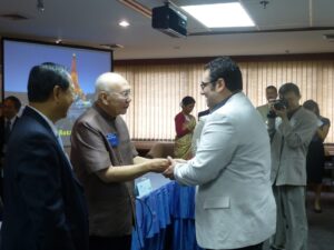 Akis with Bichai Ratakul former Prime Minister of Thailand