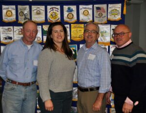 Columbia Sunrise Southwest: Don Ladd, president; Janie Schleppers, secretary-elect; Mike Burrell, community service co-chair; and Tony Spicci, president-elect.