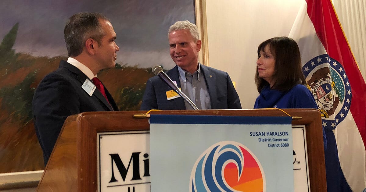District 6080 Governor-elect Paul Reinert & Carol Reinert Reach Major Donor Status