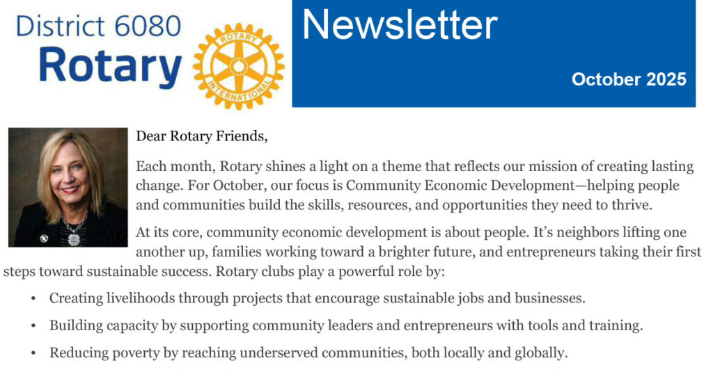 October 2025 District 6080 Newsletter