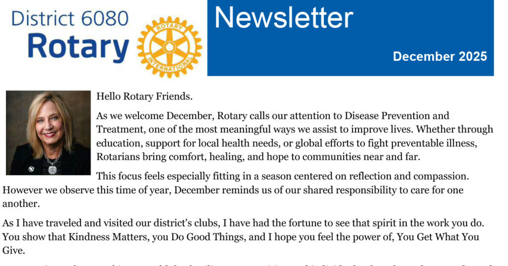 December 2025 Newsletter