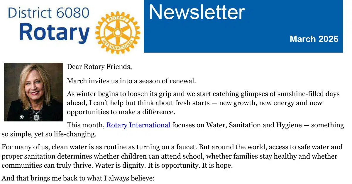 March 2026 District 6080 Newsletter