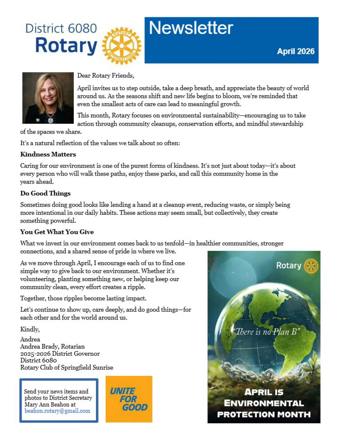 April 2026 District 6080 Newsletter