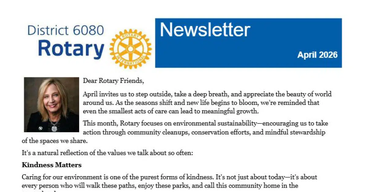 April 2026 District 6080 Newsletter