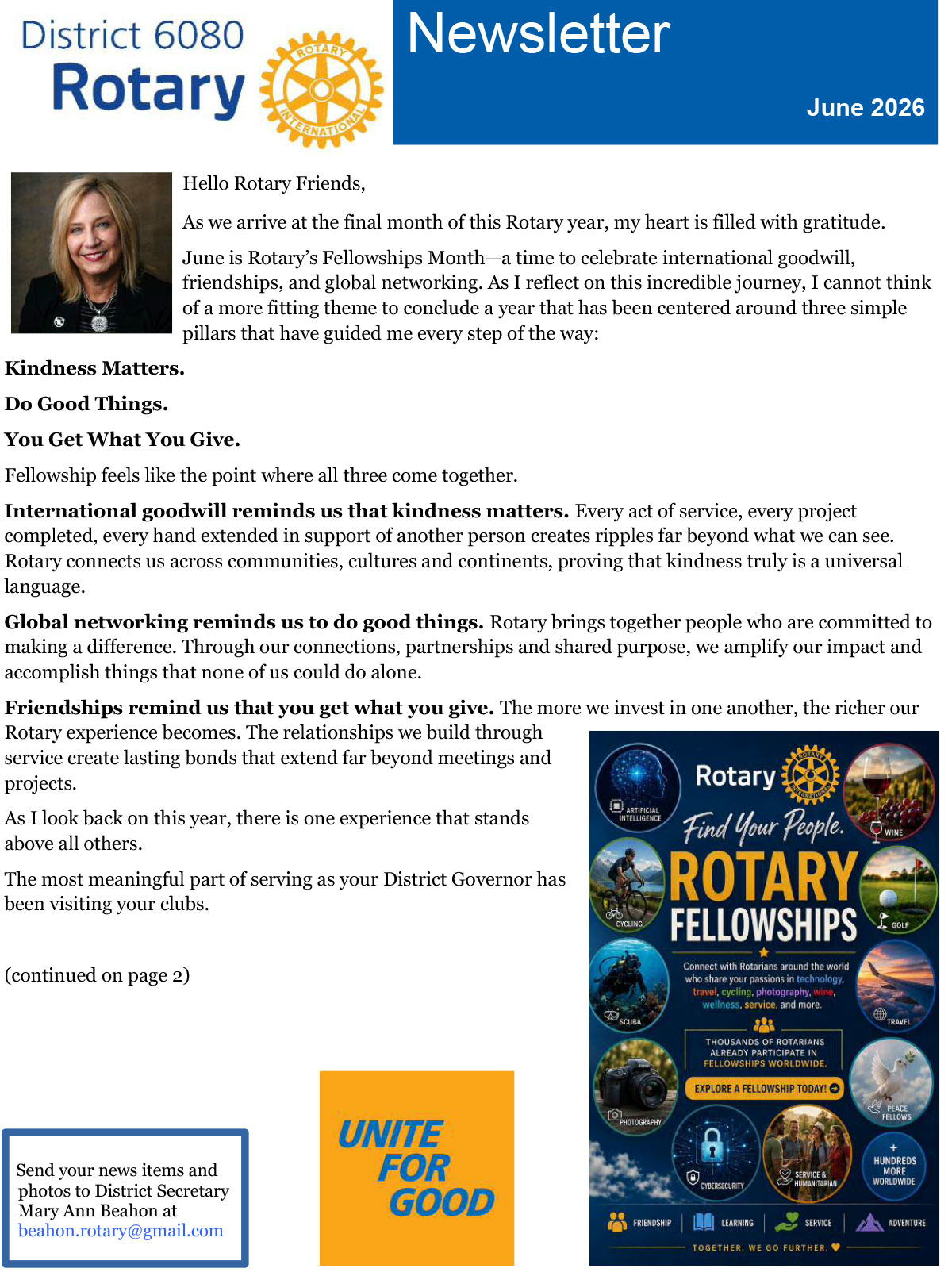 June 2026 District 6080 Newsletter