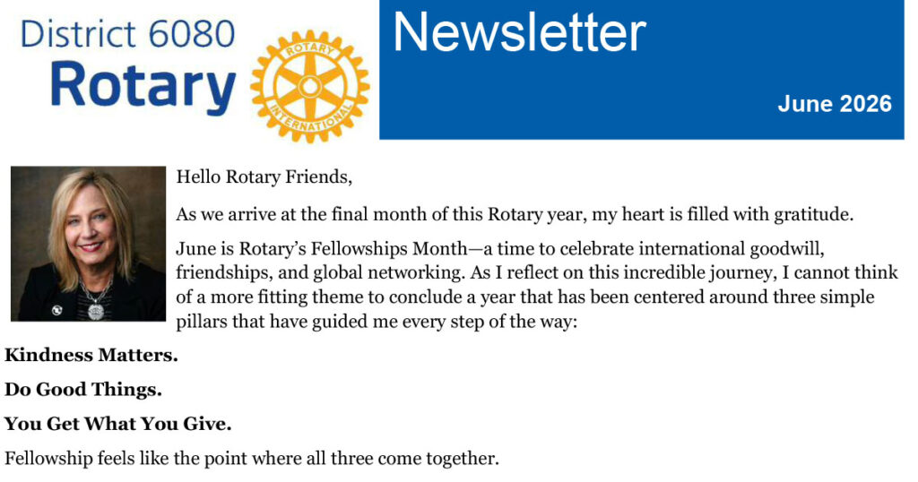 June 2026 District 6080 Newsletter