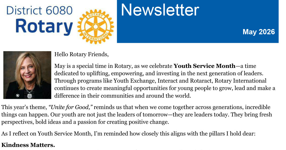 May 2026 District 6080 Newsletter